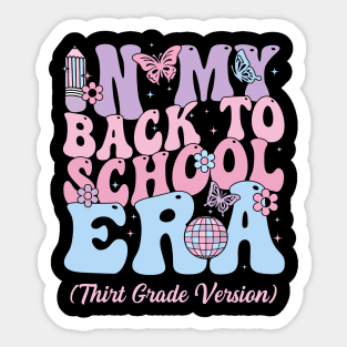 In My Back To School Era Fourth 3rd Grade Gift For Boys Girls Kids Sticker